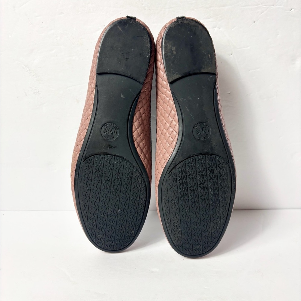 Michael kors Elegant Brown Quilted Ballet Flats - Picture 8 of 9